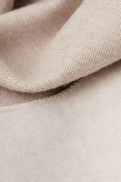 Beige Suede-Look Soft Winter Dressing Gown, 5601_045K, large image number 4