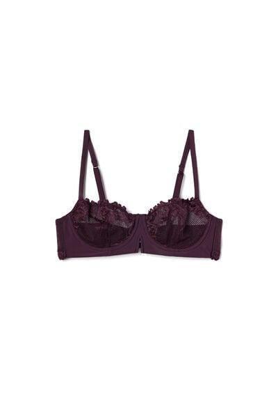 Purple Denise Pretty Flowers Balconette Bra, 5601_198K, large image number 2