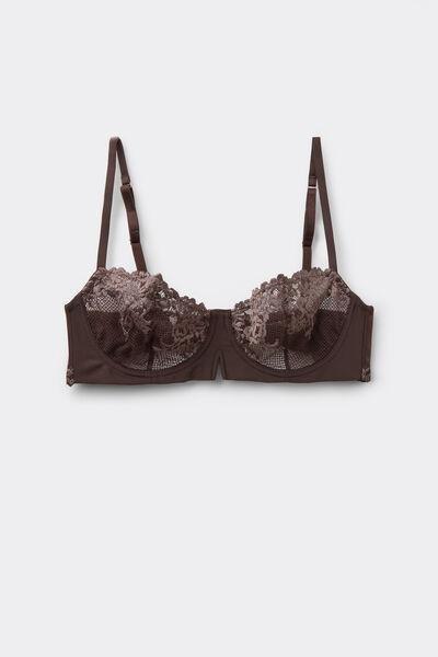 Brown Denise Pretty Flowers Balconette Bra, 5601_705J, large image number 3
