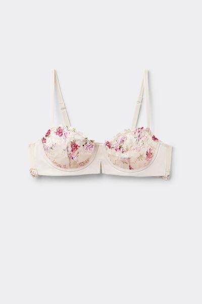 Pink Denise Pretty Flower Print Balconette Bra, 5601_057K, large image number 3