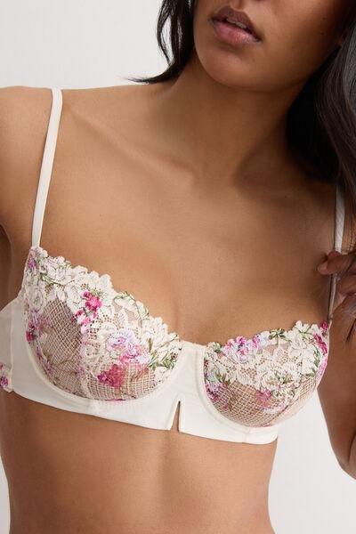 Pink Denise Pretty Flower Print Balconette Bra, 5601_057K, large image number 5