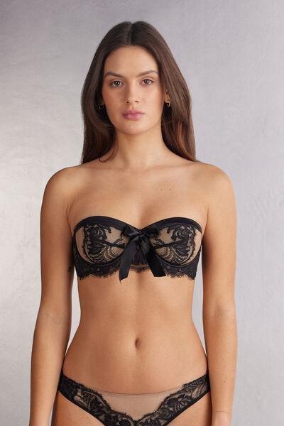 Black The Simplest Pleasures Bandeau Bra, , medium
