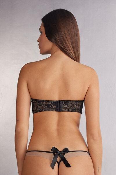 Black The Simplest Pleasures Bandeau Bra, , large image number 3