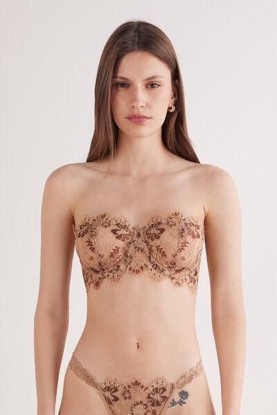 Beige Summer Glow Balconette Bra, , large image number 0