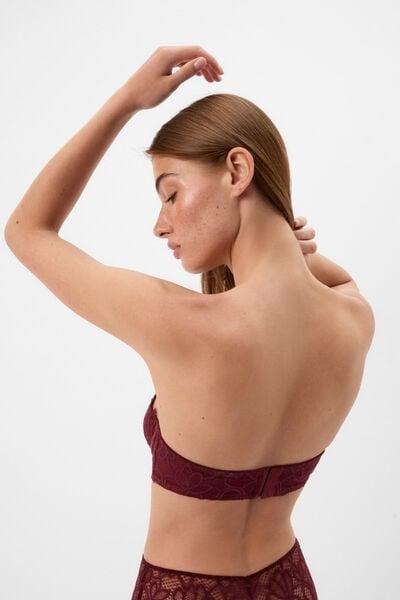 Red Elevate Your Day Bandeau Balconette Bra, 5601_181K, large image number 2
