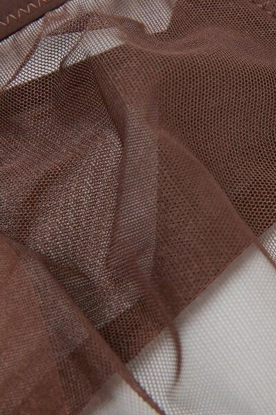 Brown Invisible Touch Tulle Balconette Bra, 5601_876J, large image number 4