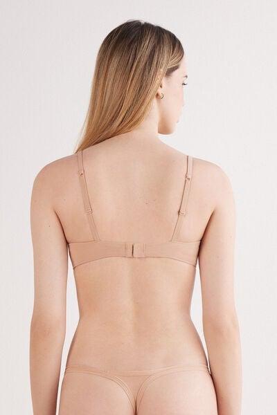 Beige The Ultralight Cotton Balconette Bra, Soft Beige, large image number 2