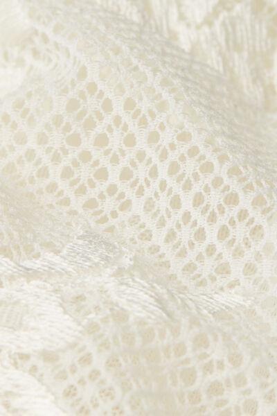 White Embroidered Balconette Bra, Powder White, large image number 4