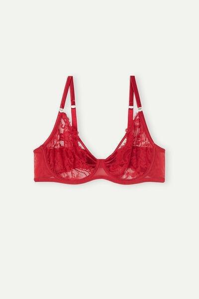 Red Undress to Impress Balconette Bra, , large image number 2