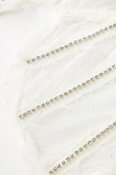 White Shine High Like Stars Balconette Bra, , large image number 4