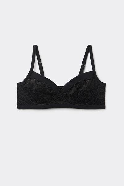 Black Delicate Pieces Daniela Balconette Bra, , large image number 2