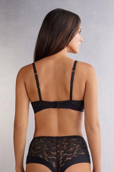 Black Delicate Pieces Daniela Balconette Bra, , large image number 3