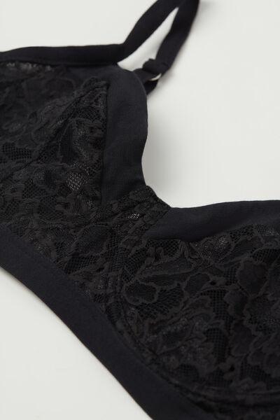 Black Delicate Pieces Daniela Balconette Bra, , large image number 4