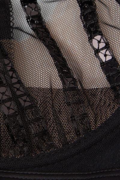 Black See The Magic Balconette Bra, Black, large image number 4