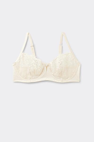Ecru Self Love Balconette Bra, , large image number 2