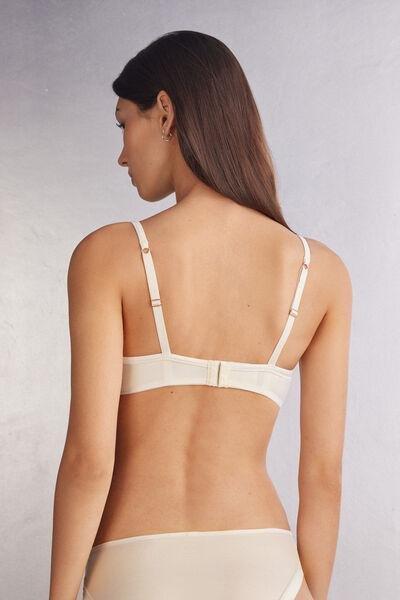 Ecru Self Love Balconette Bra, , large image number 3