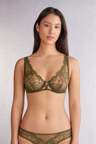 Green Imaginary Journey Balconette Bra, , large image number 0
