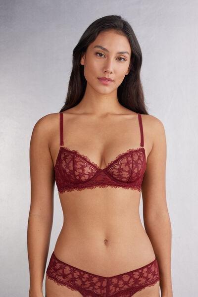 Red She Is A Classic Lace Balconette Bra, 5601_770J, large image number 0