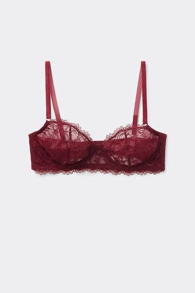 Red She Is A Classic Balconette Bra, , large image number 2