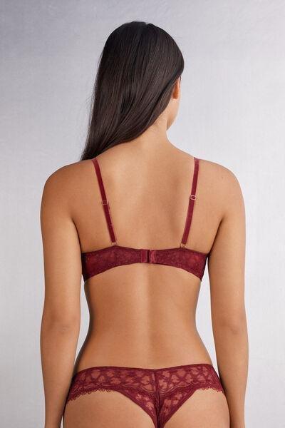 Red She Is A Classic Lace Balconette Bra, 5601_770J, large image number 3