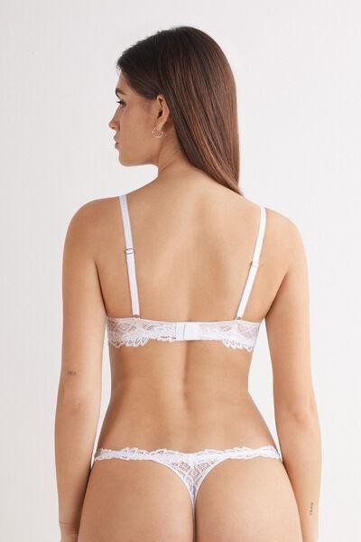 White Sophisticated Allure Balconette Bra, , large image number 3
