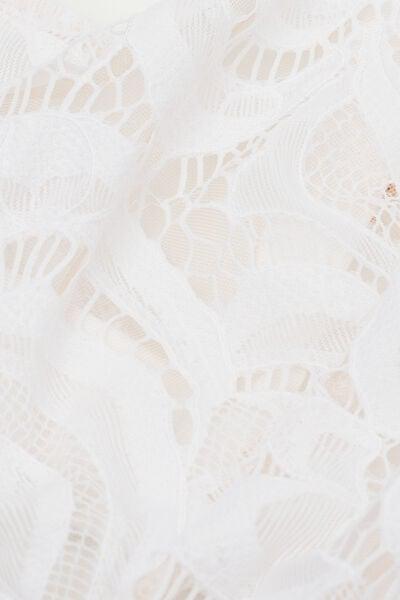 White Stretch Balconette Bra, White, large image number 4