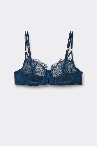 Blue Luxury Dreams Balconette Bra, 5601_937J, medium