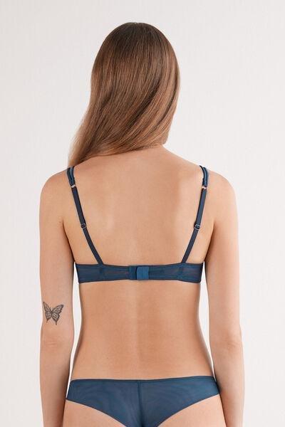 Blue Luxury Dreams Balconette Bra, 5601_937J, large image number 3