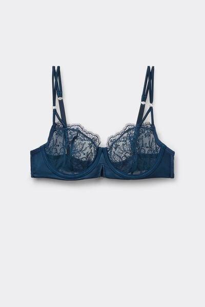 Blue Luxury Dreams Balconette Bra, 5601_937J, large image number 5