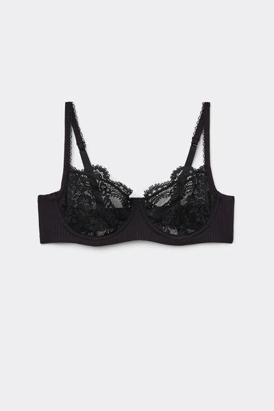 Black Your Everyday Wear Denise Balconette Bra, Black, large image number 2