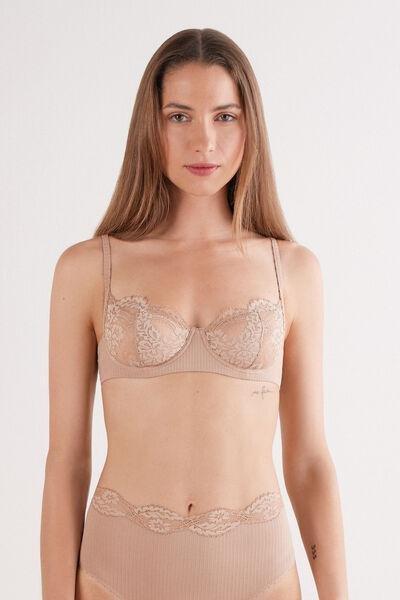 Beige Your Everyday Wear Balconette Bra, 5601_939J, large image number 0
