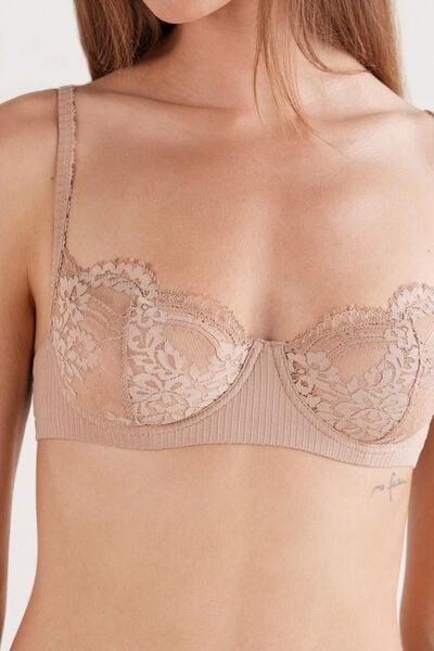 Beige Your Everyday Wear Balconette Bra, 5601_939J, large image number 5