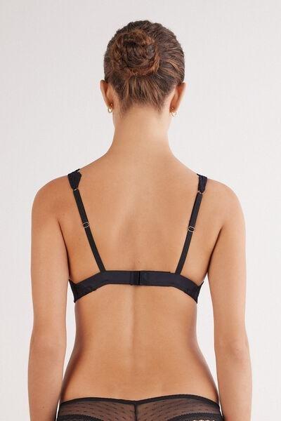 Black All About Flowers Balconette Bra, Black, large image number 3