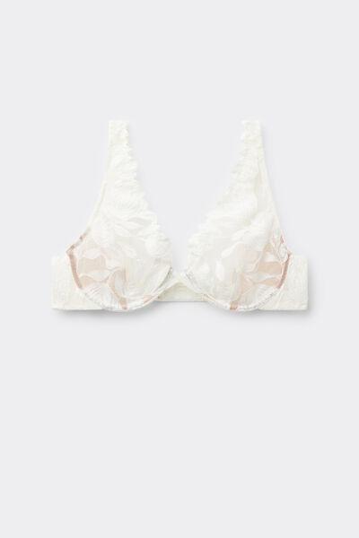 POWDER WHITE All About Flowers Balconette Bra, , large image number 2