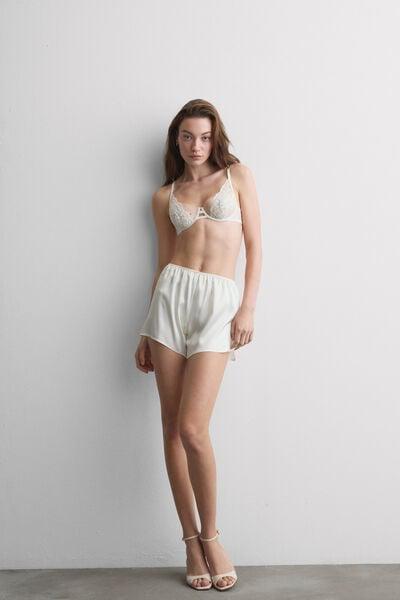 Ivory Ethereal Embrace Balconette Bra, Powder White, large image number 0