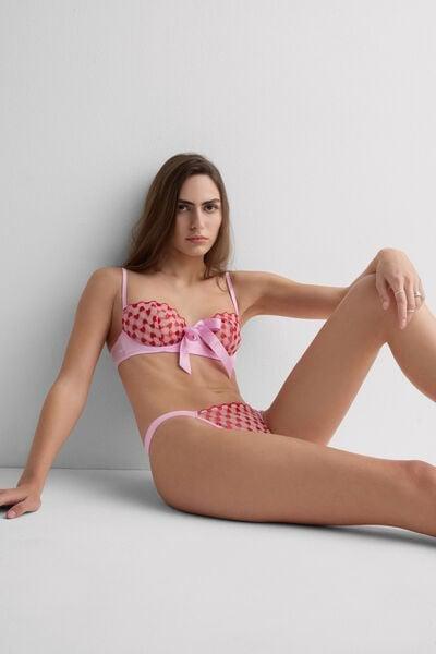 Pink / Red The Love Club Balconette Bra, 5601_058K, large image number 0