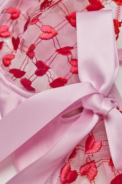 Pink / Red The Love Club Balconette Bra, 5601_058K, large image number 4