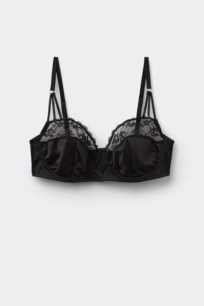 Black The Art Of Lingerie Daniela Balconette Bra, Black, large image number 3