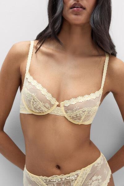 Yellow Storybook Romance Balconette Bra, 5601_112K, large image number 5