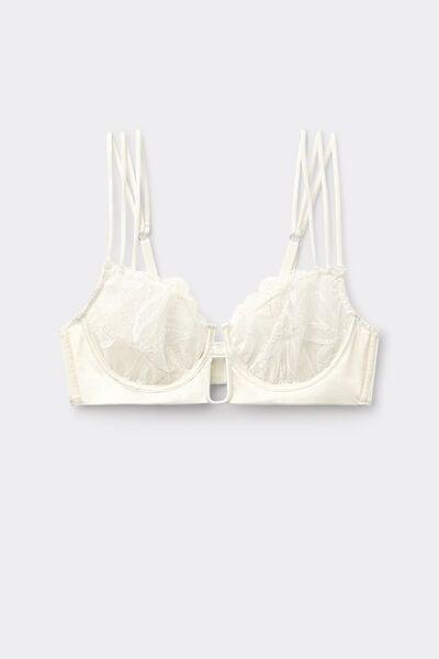 White My Forever Love Balconette Bra, Powder White, large image number 3