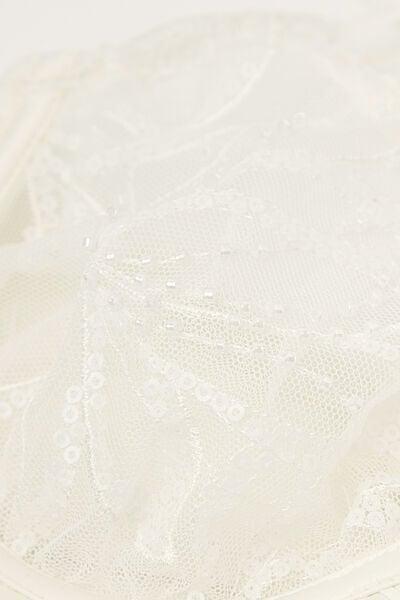 White My Forever Love Balconette Bra, Powder White, large image number 4