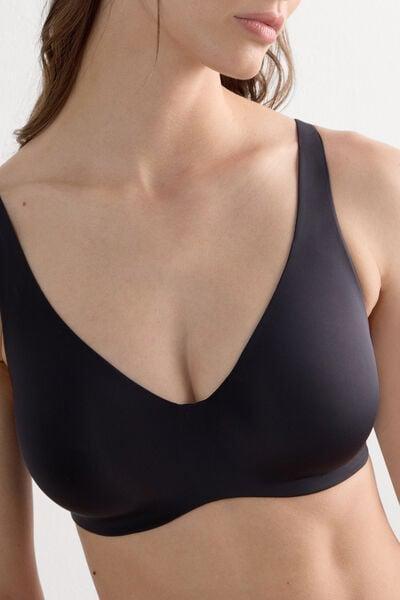 Black Ultralight Balconette Bra, Black, large image number 5