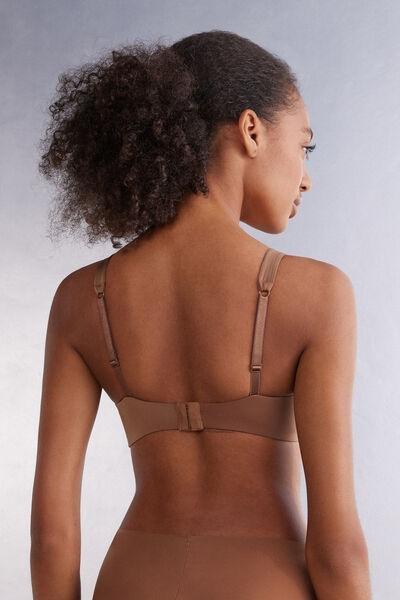 Beige Ultralight Balconette Bra, Brown Mocha, large image number 3