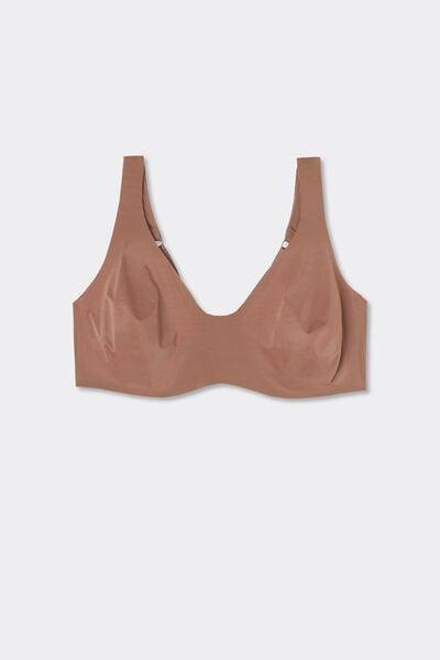 Beige Ultralight Balconette Bra, Brown Mocha, large image number 3