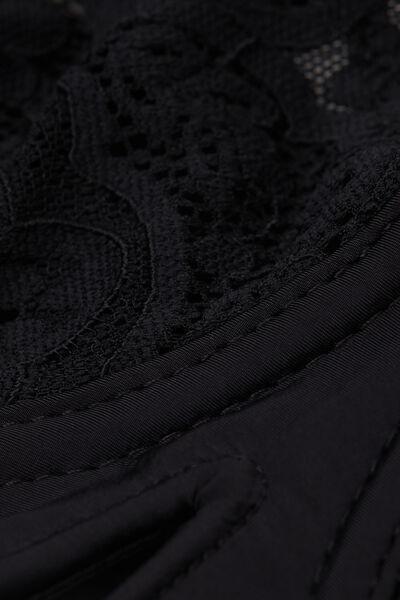 Black Denise Lace Balconette Bra, Black, large image number 7