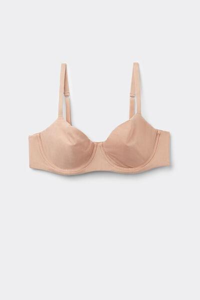 Beige Daniela Balconette Bra, Soft Beige, medium
