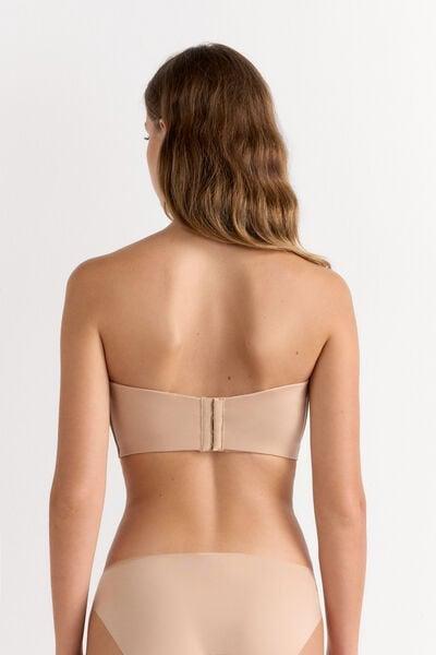 Beige Diletta Balconette Bandeau Bra, Soft Beige, large image number 2
