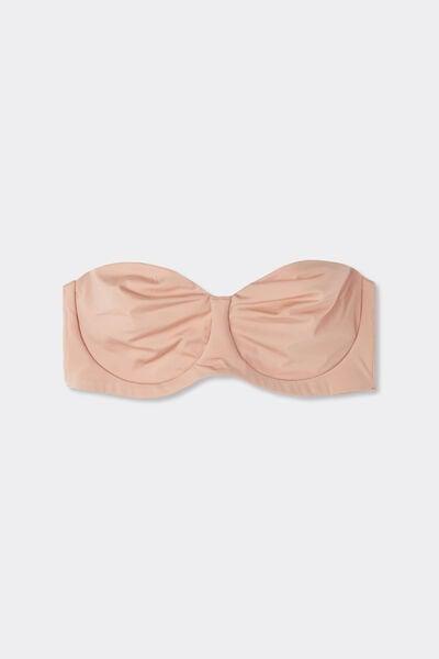 Beige Diletta Balconette Bandeau Bra, Soft Beige, large image number 3