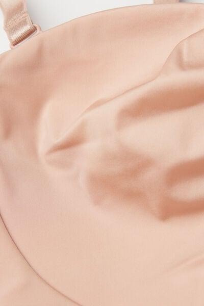 Beige Diletta Balconette Bandeau Bra, Soft Beige, large image number 4