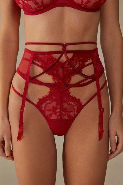 Red Undress To Impress Suspenders, , large image number 0